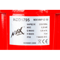 POMPA DO WODY STUDNI GŁĘBINOWA DOLNOSSĄCA NUREK DO PODLEWANIA NAWADNIANIA